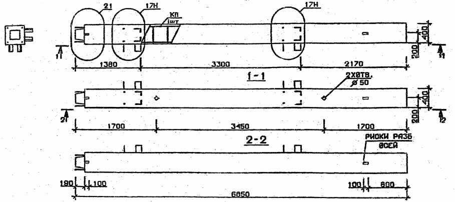 Колонна 5КН 33.69-3-сн Серия 1.020.1-2с/89